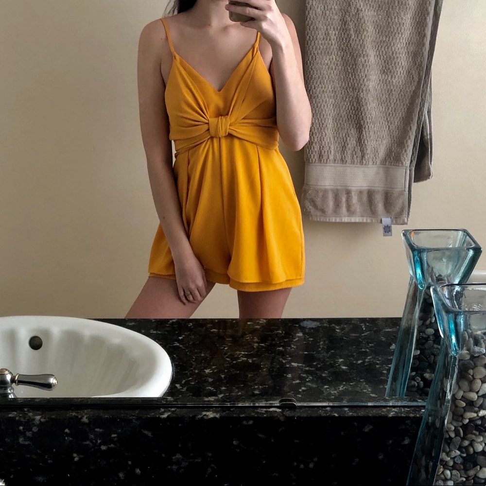 The Impeccable Pig yellow romper